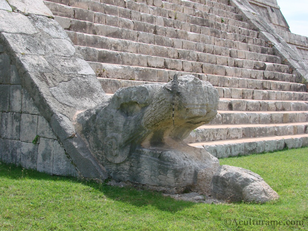 representation of the god Kukulkán, or Quetzalcoatl (a plumed serpent)